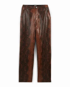 Pimkie Pantalon^Pantalon Droit En Simili Effet Python -