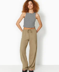 Pimkie Pantalon^Pantalon Droit Et Large Avec Taille élastiquée -