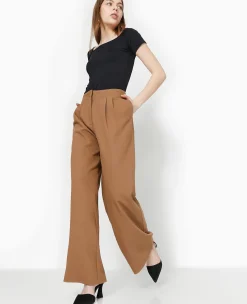 Pimkie Ensembles|Pantalon^Pantalon Large Avec Pinces - Marron