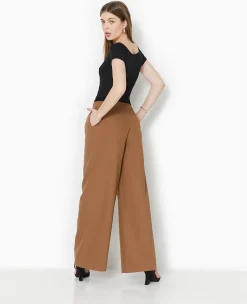 Pimkie Ensembles|Pantalon^Pantalon Large Avec Pinces - Marron