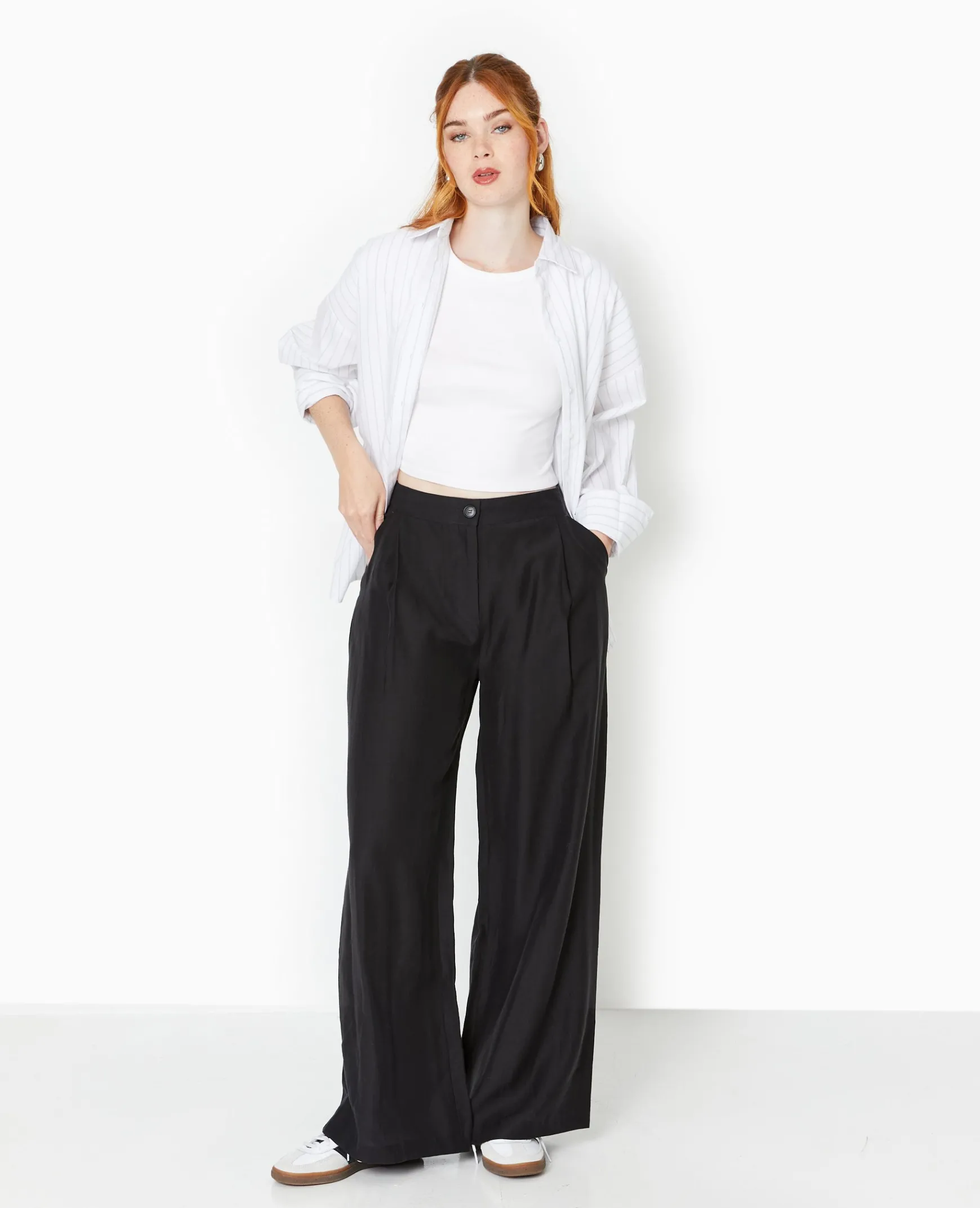 Pimkie Pantalon^Pantalon Large Avec Pinces -