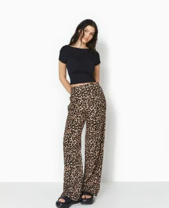 Pimkie Pantalon^Pantalon Large En Maille Reliéfée Motif Léopard -