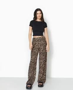 Pimkie Pantalon^Pantalon Large En Maille Reliéfée Motif Léopard -