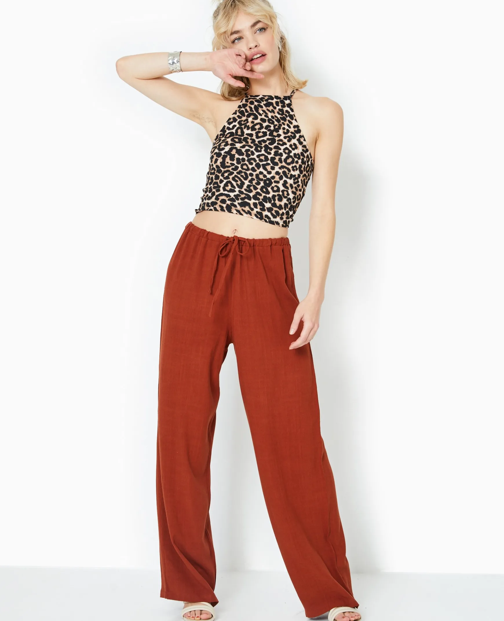 Pimkie Toute La Collection|Pantalon^Pantalon Large Et Droit Avec Taille élastiquée -