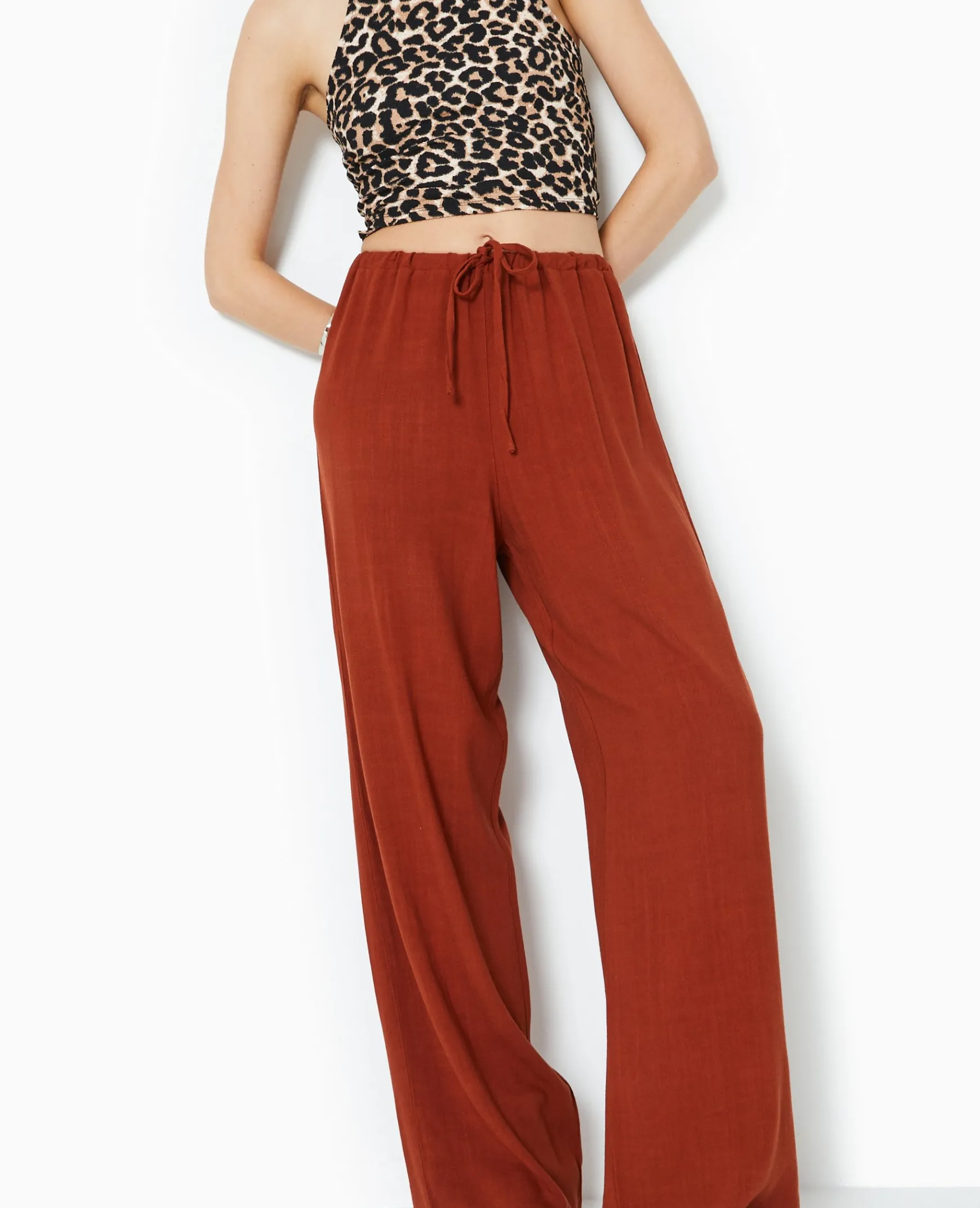 Pimkie Toute La Collection|Pantalon^Pantalon Large Et Droit Avec Taille élastiquée -
