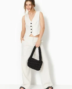 Pimkie Toute La Collection|Pantalon^Pantalon Large Et Droit En Tissu Façon Lin -