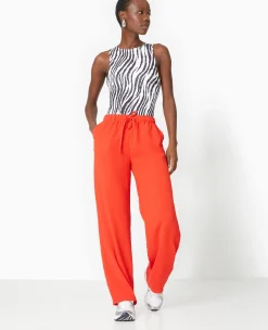 Pimkie Toute La Collection|Pantalon^Pantalon Large Et Droit En Tissu Reliefé -