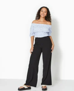 Pimkie Pantalon^Pantalon Large Et Fluide En Tissu Effet Froissé -