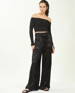 Pimkie Pantalon^Pantalon Large Tissu Satiné Jacquard -