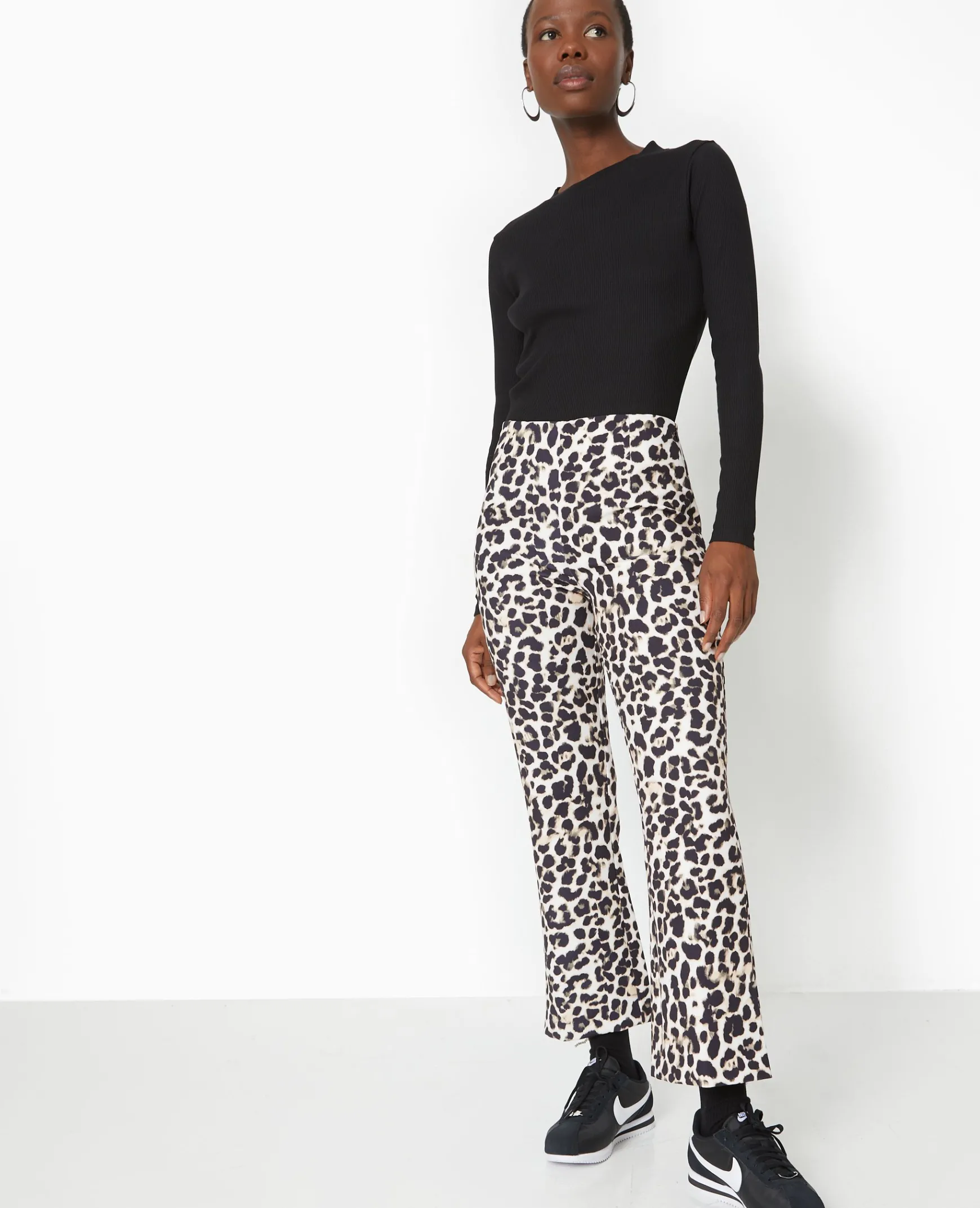 Pimkie Pantalon^Pantalon 7/8è;me Flare Motif Léopard -
