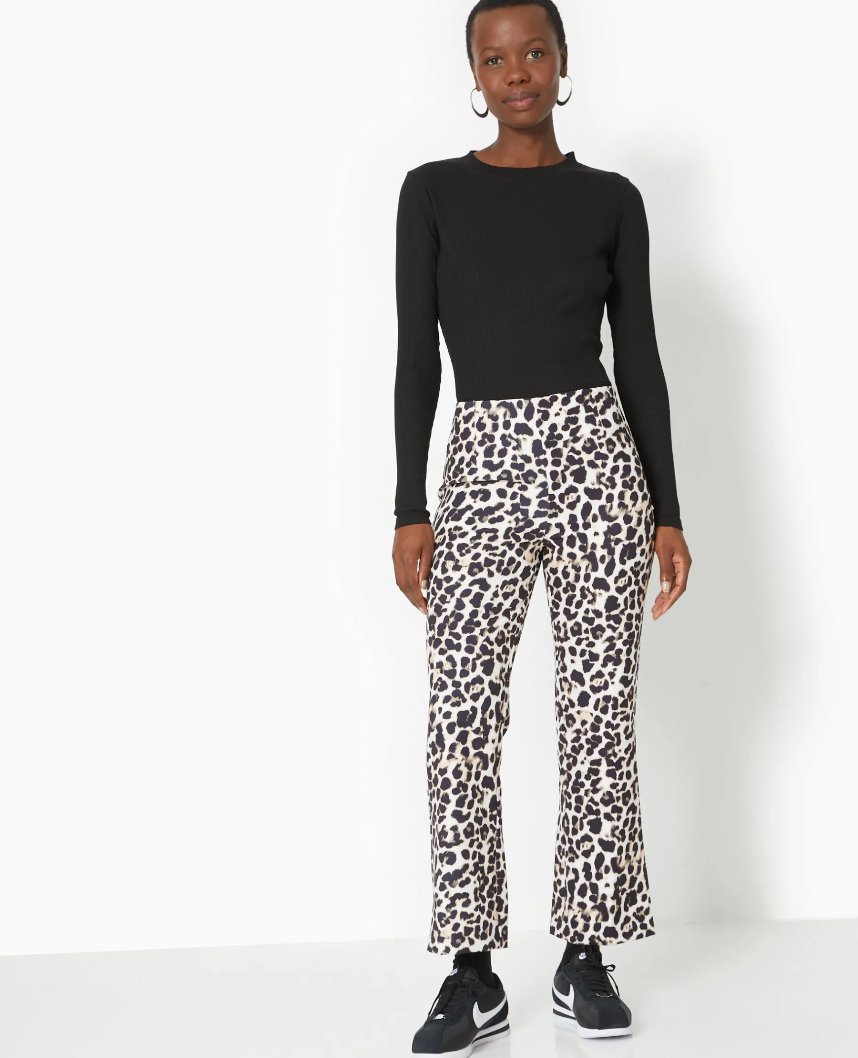 Pimkie Pantalon^Pantalon 7/8è;me Flare Motif Léopard -