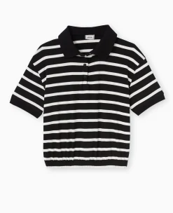 Pimkie Toute La Collection|T-Shirt Et Top^Polo Rayé Avec Base élastiquée -