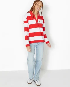 Pimkie Toute La Collection|T-Shirt Et Top^Polo Rayé Oversize Manches Longues -