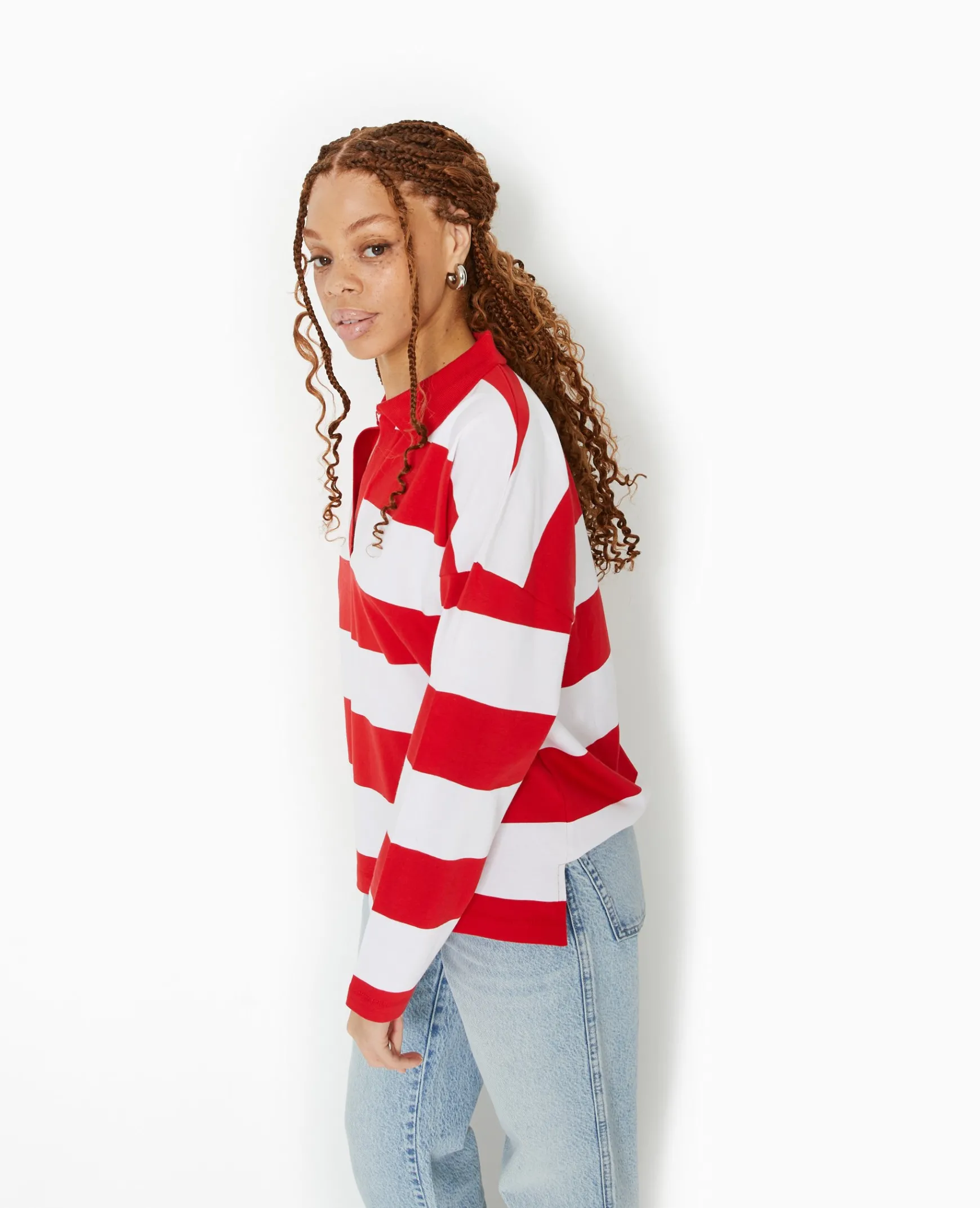 Pimkie Toute La Collection|T-Shirt Et Top^Polo Rayé Oversize Manches Longues -