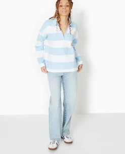 Pimkie Toute La Collection|T-Shirt Et Top^Polo Rayé Oversize Manches Longues -
