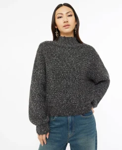 Pimkie Pull Et Gilet^Pull Col Montant Avec Détails Destroy -