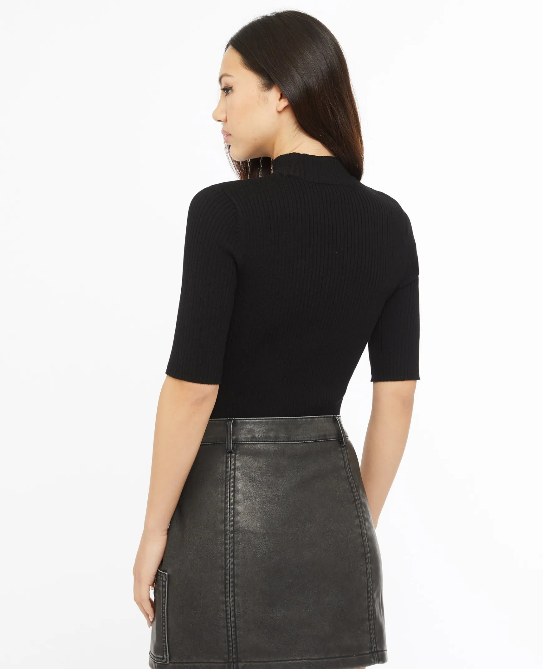 Pimkie Pull Et Gilet^Pull Col Montant Manches Courtes -