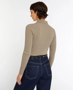 Pimkie Pull Et Gilet^Pull Col Polo En Maille Côtelée -
