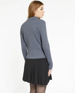 Pimkie Pull Et Gilet^Pull Col Polo En Maille Côtelée -