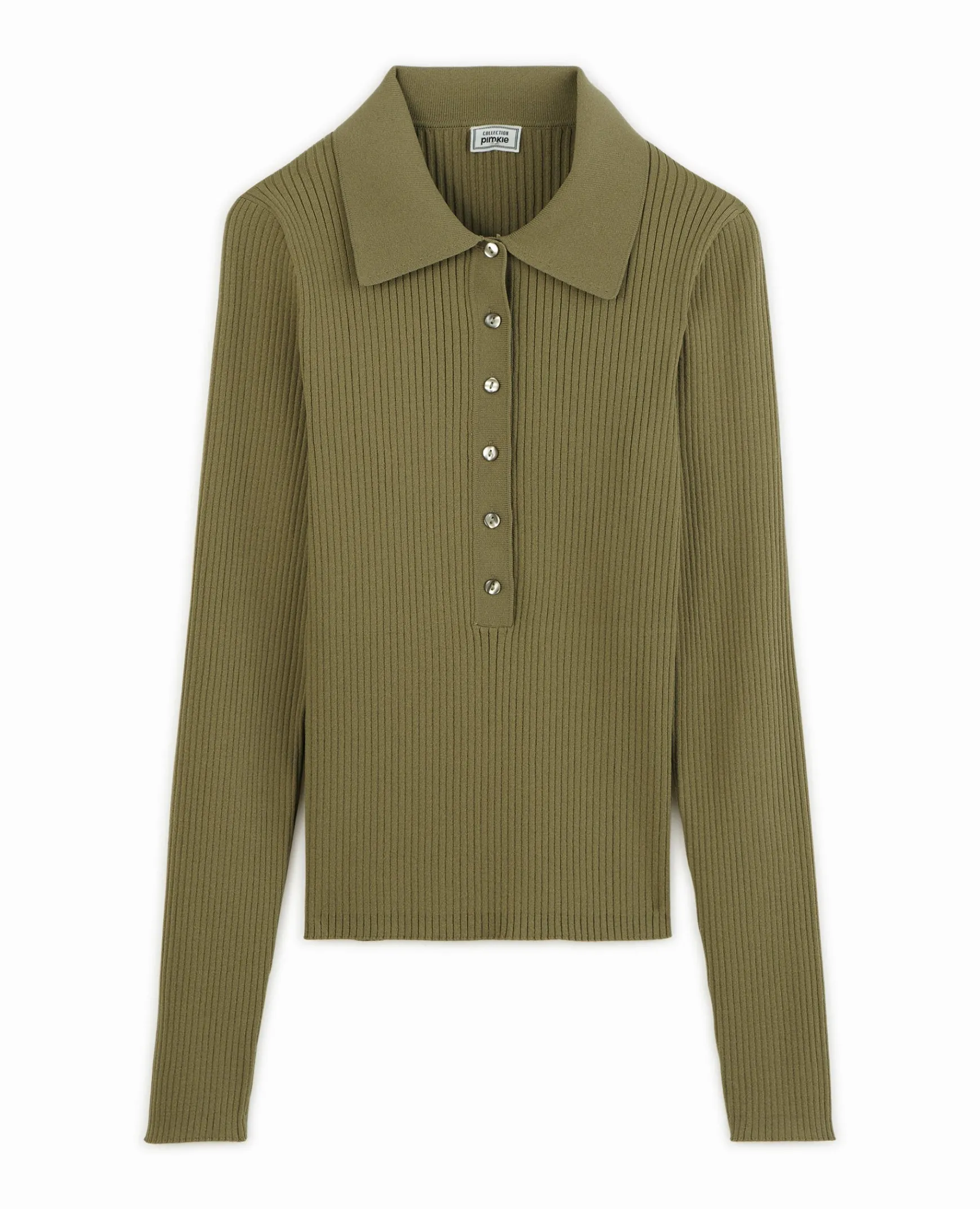 Pimkie Pull Et Gilet^Pull Col Polo En Maille Côtelée -