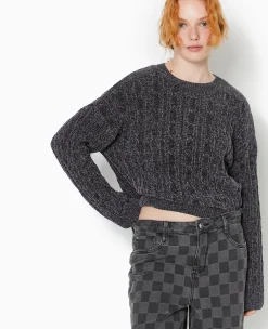 Pimkie Pull Et Gilet^Pull Col Rond En Maille Chenille Torsadée -