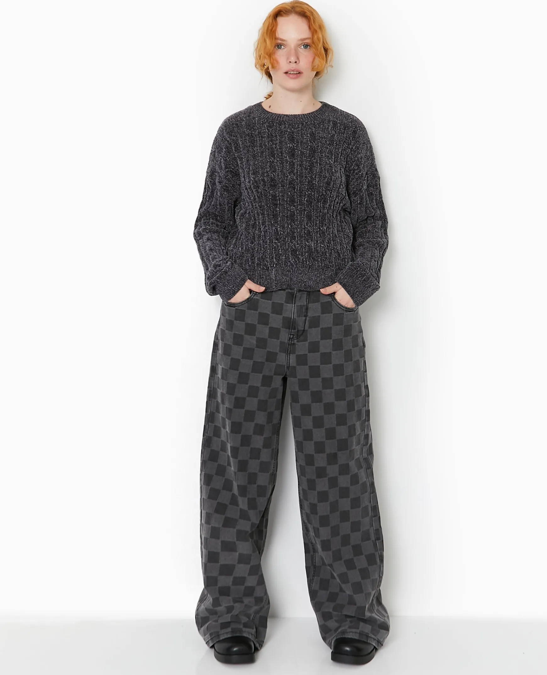 Pimkie Pull Et Gilet^Pull Col Rond En Maille Chenille Torsadée -