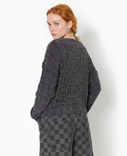 Pimkie Pull Et Gilet^Pull Col Rond En Maille Chenille Torsadée -