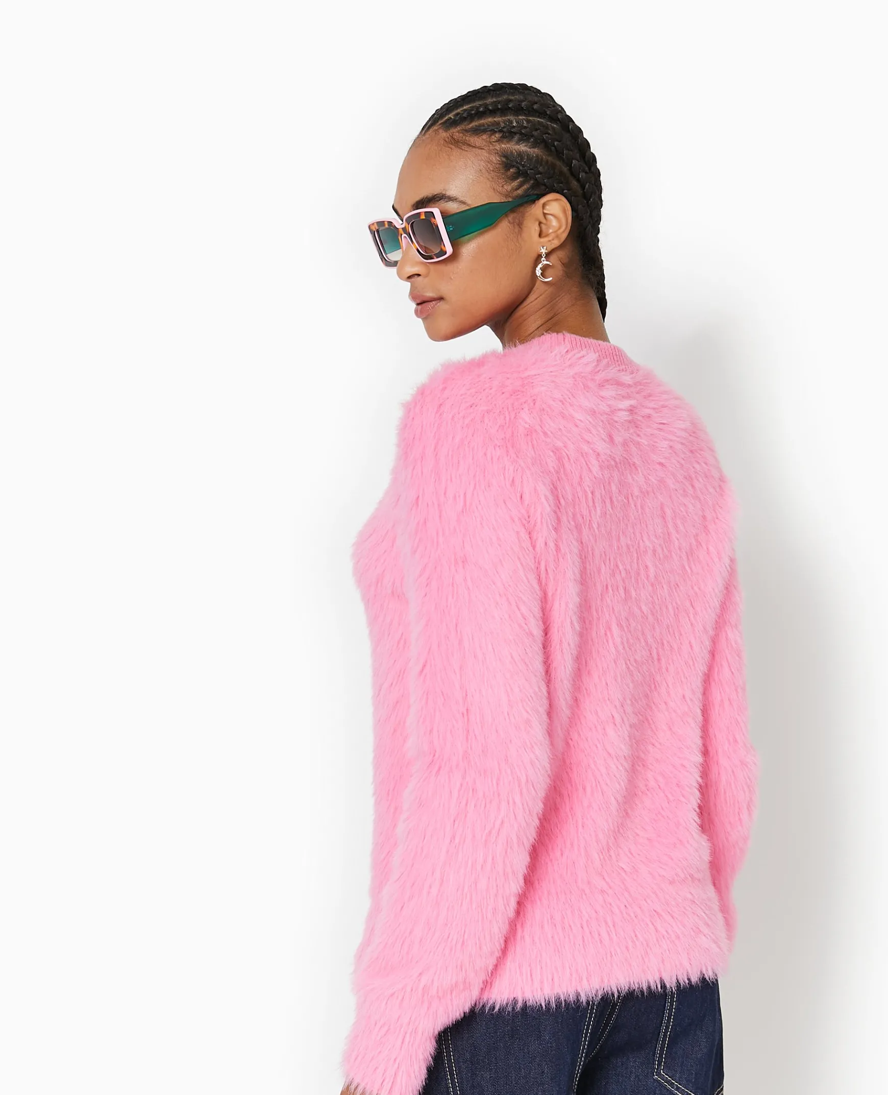 Pimkie Pull Et Gilet^Pull Col Rond En Maille Fluffy Et Poilue -