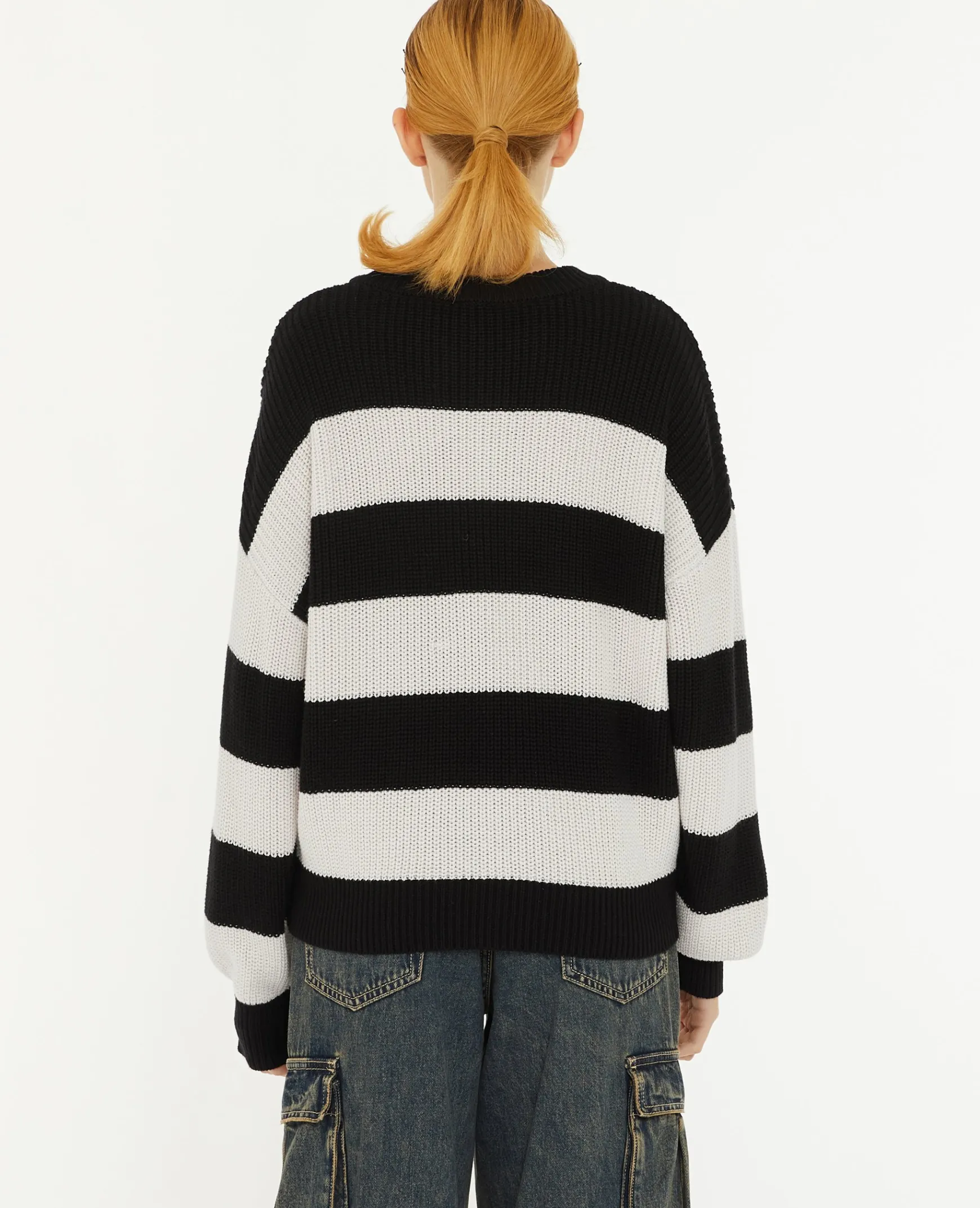 Pimkie Pull Et Gilet^Pull Col Rond En Maille Rayée -