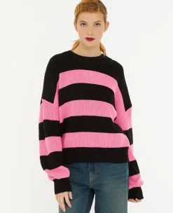 Pimkie Pull Et Gilet^Pull Col Rond En Maille Rayée -