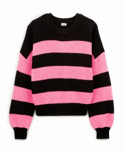 Pimkie Pull Et Gilet^Pull Col Rond En Maille Rayée -
