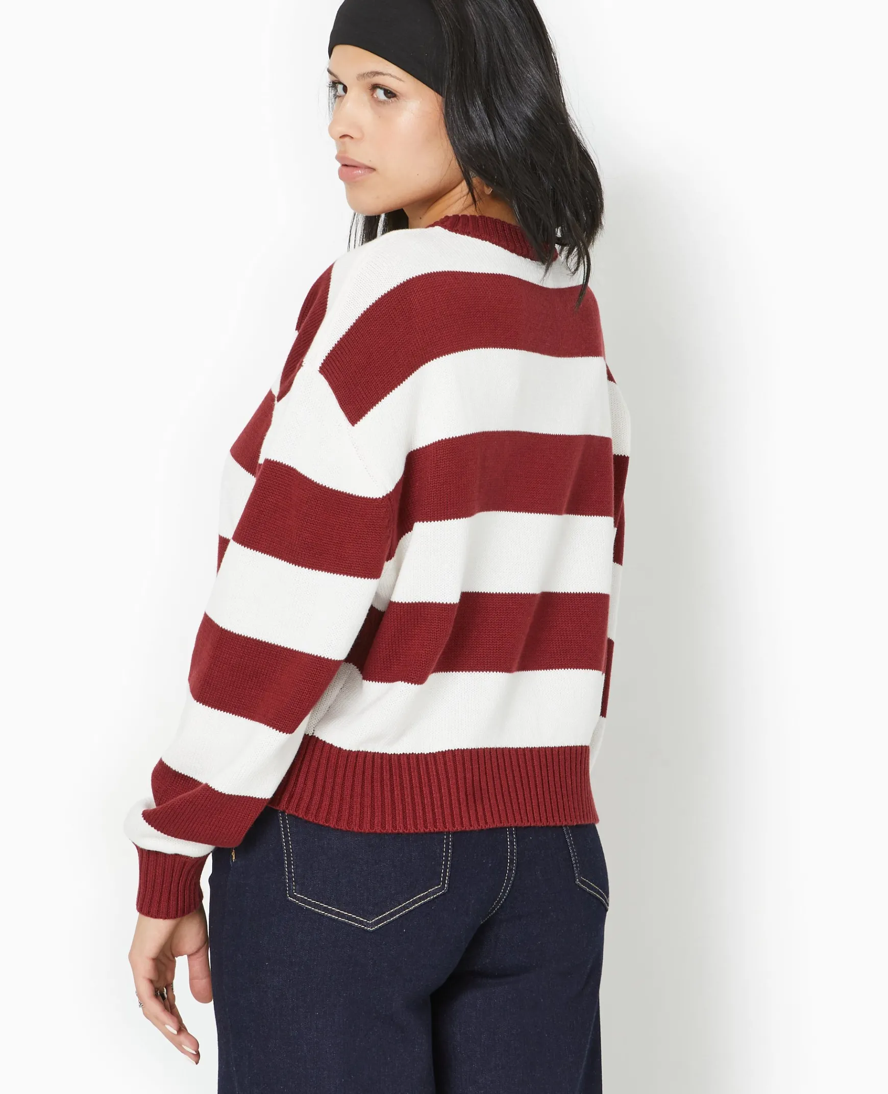 Pimkie Toute La Collection|Pull Et Gilet^Pull Col Rond En Maille Rayée -