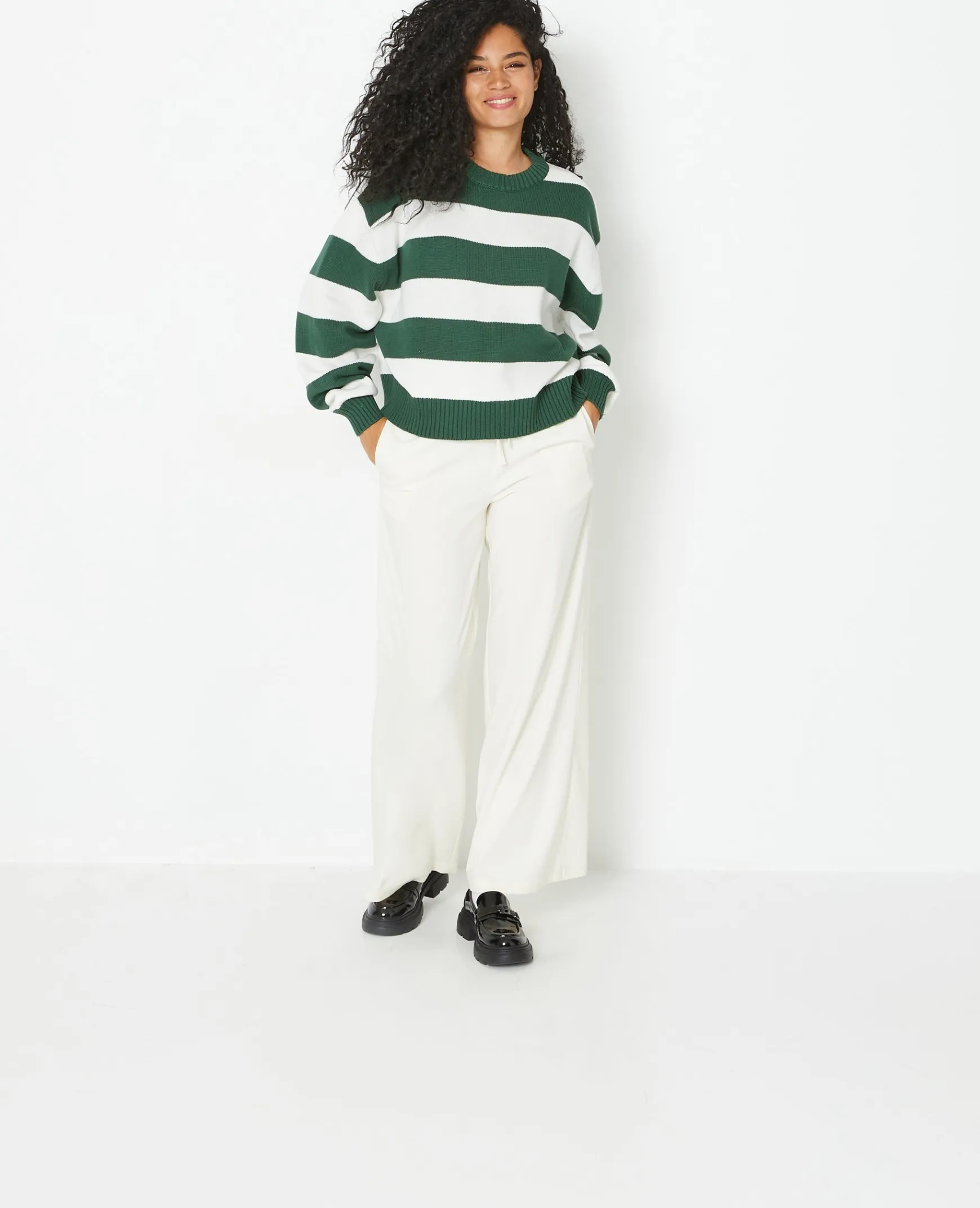 Pimkie Pull Et Gilet^Pull Col Rond En Maille Rayée -