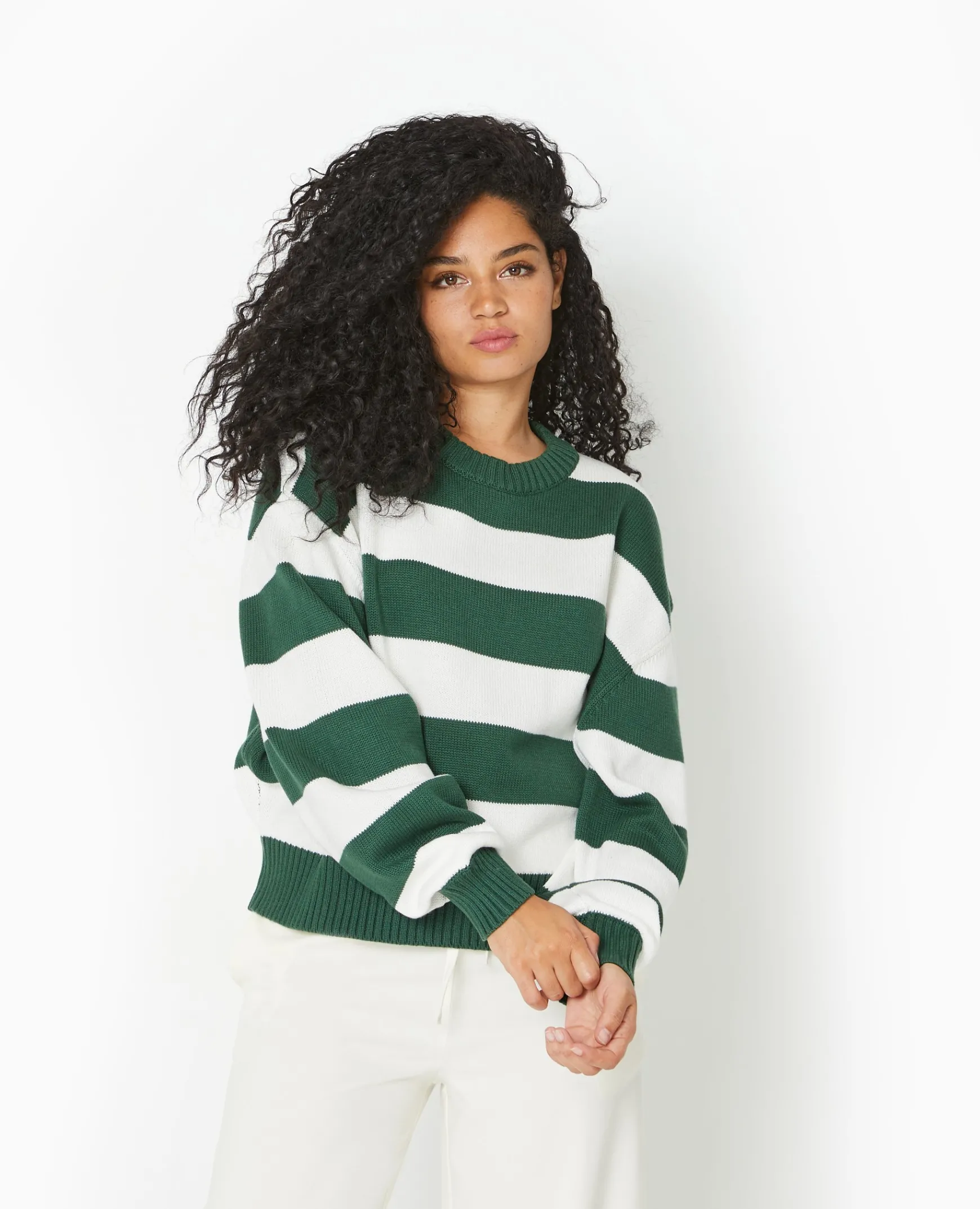 Pimkie Pull Et Gilet^Pull Col Rond En Maille Rayée -