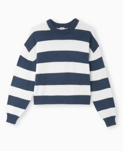 Pimkie Toute La Collection|Pull Et Gilet^Pull Col Rond En Maille Rayée -