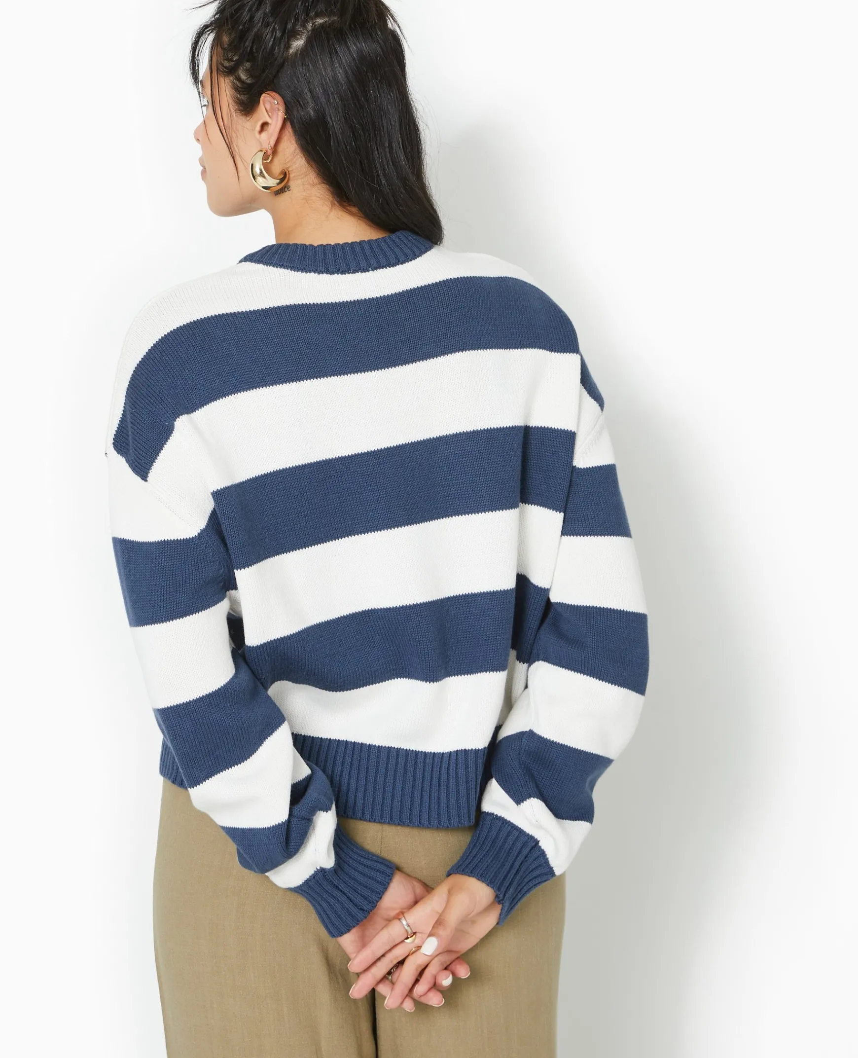 Pimkie Toute La Collection|Pull Et Gilet^Pull Col Rond En Maille Rayée -