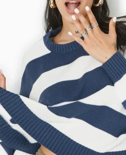 Pimkie Toute La Collection|Pull Et Gilet^Pull Col Rond En Maille Rayée -