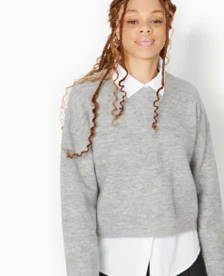 Pimkie Pull Et Gilet^Pull Court En Maille -