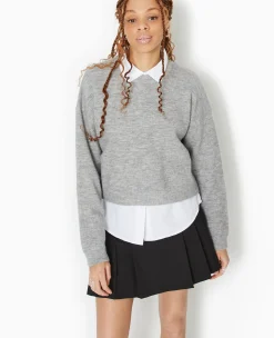 Pimkie Pull Et Gilet^Pull Court En Maille -