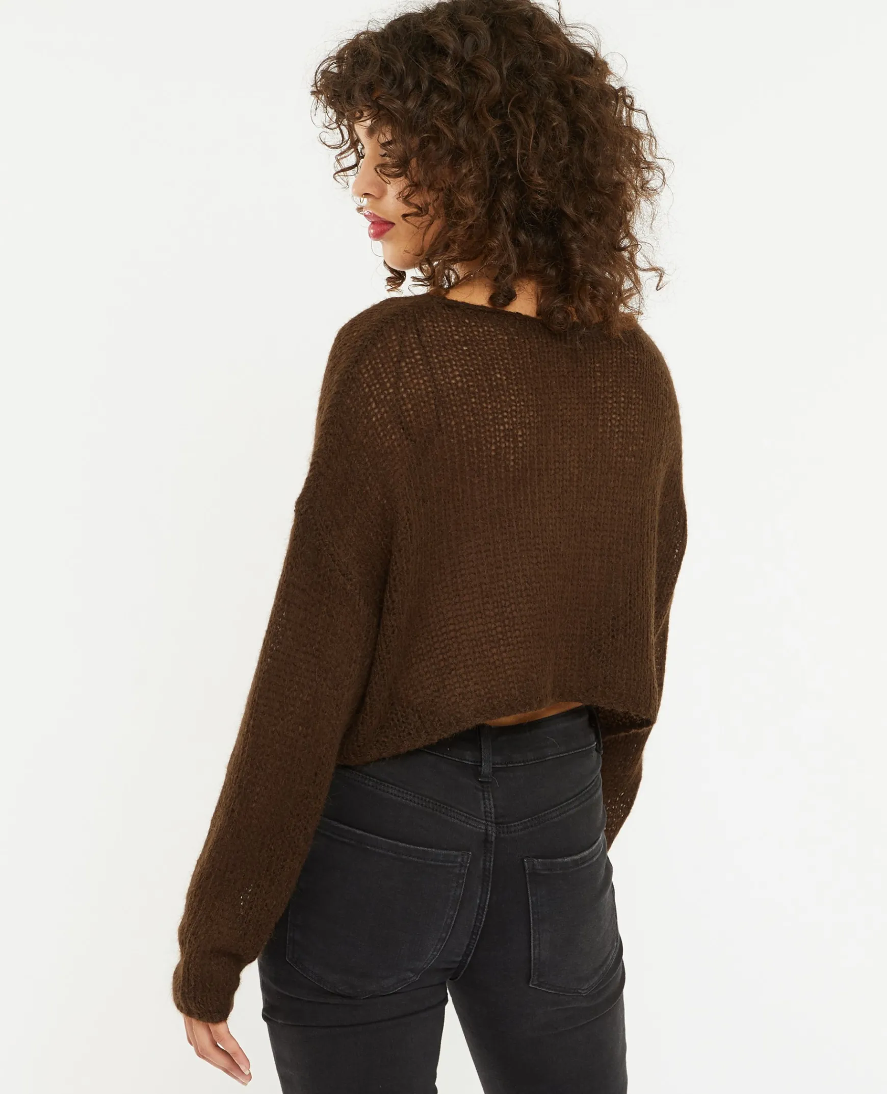 Pimkie Pull Et Gilet^Pull Cropped En Maille Transparente -