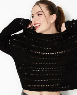 Pimkie Pull Et Gilet^Pull En Maille Ajourée Façon Crochet -