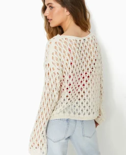 Pimkie Pimkie Positive|Pull Et Gilet^Pull En Maille Ajourée Manches Flare -