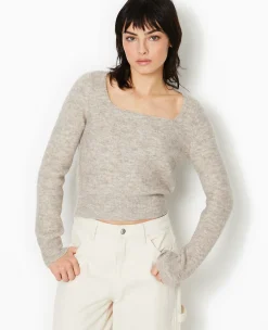 Pimkie Pimkie Positive|Pull Et Gilet^Pull En Maille Encolure Carrée -