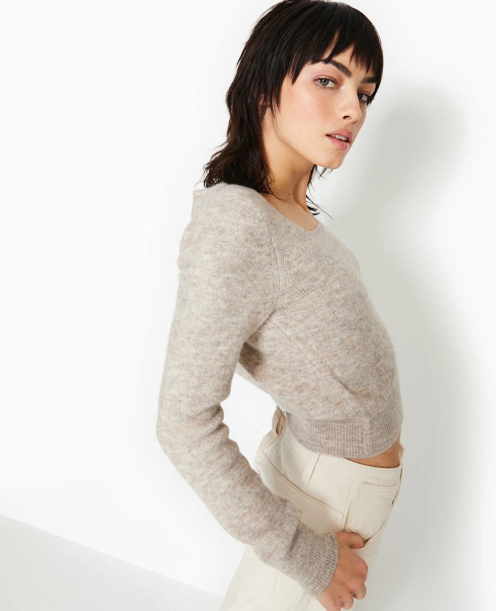 Pimkie Pimkie Positive|Pull Et Gilet^Pull En Maille Encolure Carrée -