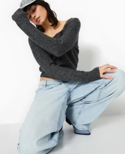 Pimkie Pimkie Positive|Pull Et Gilet^Pull En Maille Encolure Carrée -