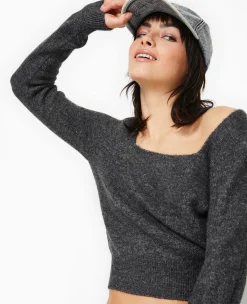 Pimkie Pimkie Positive|Pull Et Gilet^Pull En Maille Encolure Carrée -