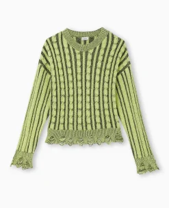 Pimkie Pimkie Positive|Pull Et Gilet^Pull En Maille Fantaisie Avec Effet Destroy -