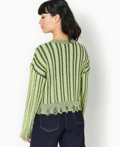 Pimkie Pimkie Positive|Pull Et Gilet^Pull En Maille Fantaisie Avec Effet Destroy -