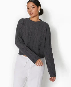 Pimkie Pimkie Positive|Pull Et Gilet^Pull En Maille Torsadée Et Déjaugée -