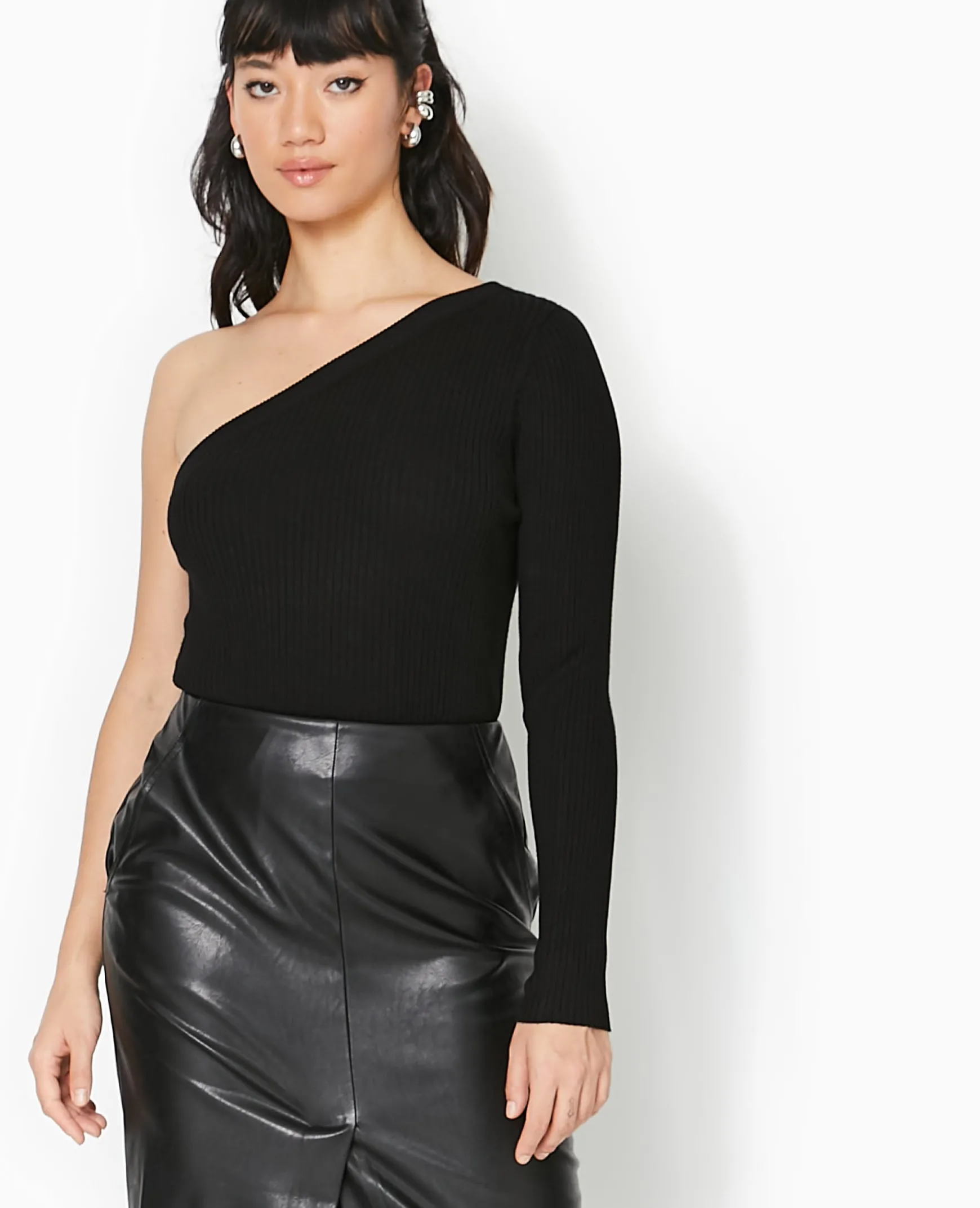 Pimkie Pull Et Gilet^Pull Fin One Shoulder En Maille Côtelée -